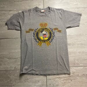 Disneyland Gray Tee with Mickey Emblem